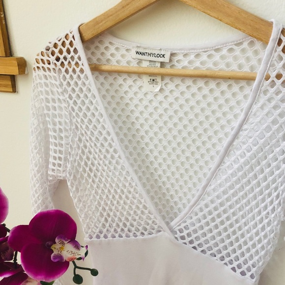 Want My Look Fishnet Dress - Picture 3 of 4